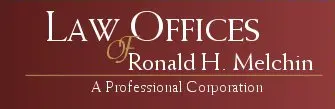 Law offices and ronald h melchin corporation logo